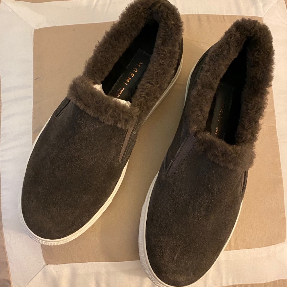 M . GEMI THE CERCHIO SHEARLING GRAY size 35.5